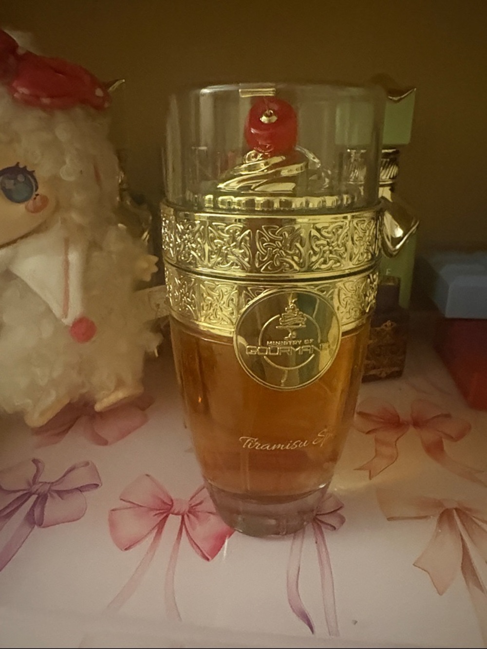 Gourmand Tiramisu Parfum Gold & Amber Bottle